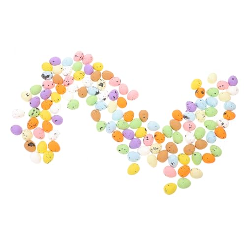 TOBBOMEY 100 Stück Eierdekoration, Osterei . Schaum Ostereier, Osterszene , Festival Schmuck, Schaum Eier, DIY Bastelei, Osterschaum Ei, Osterei Ornament, Eierspielzeug, Miniatur Eier von TOBBOMEY