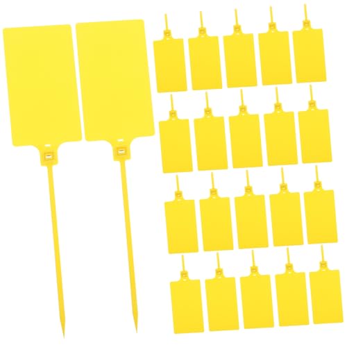 TOBBOMEY 100 Stück Gelbe Kunststoff Hängeschilder Vielseitige Kabel und Versandetiketten zur Warenkennzeichnung Langlebig und Farbbeständig für Lager Versand und Inventarverwaltung TOBBOMEY 100 Stück Gelbe Kunststoff Hängeschilder Vielseitige Kabel und Versandetiketten zur Warenkennzeichnung Langlebig und Farbbeständig für Lager Versand und Inventarverwaltung von TOBBOMEY