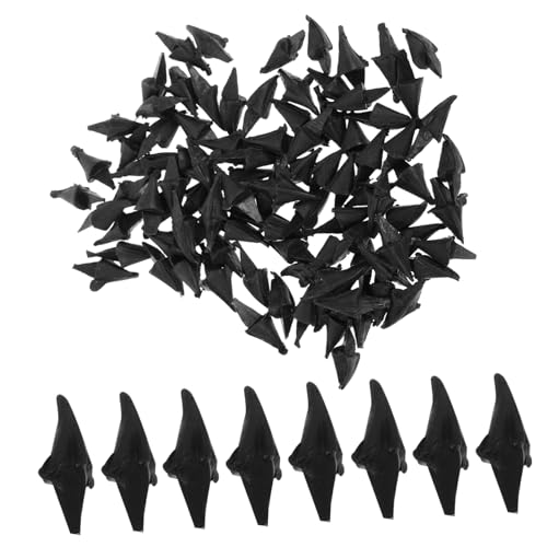 TOBBOMEY 100 Stück Kleine Gelbe Hühnermaul Vögel, Stofftier Spielzeug, Vogel, Karottennase, Sicherheitsmund, Puppen, Mini Schneemann Nase, Küken, Stofftier, Vogelschnabel, Eulenschnabel, von TOBBOMEY