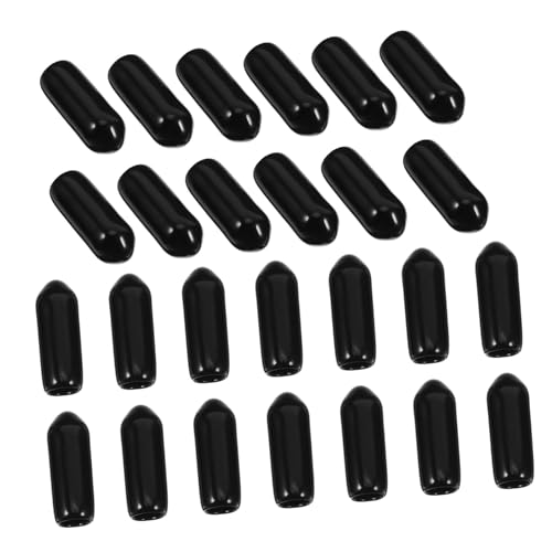 TOBBOMEY 100 Stück PVC Schutzkappen Schwarz Runde Gummi Endkappen Schraubenschutz Elektrische Drahtabdeckungen Schutz für Schrauben Kabel TOBBOMEY 100 Stück PVC Schutzkappen Schwarz Runde Gummi Endkappen Schraubenschutz Elektrische Drahtabdeckungen Schutz für Schrauben Kabel von TOBBOMEY