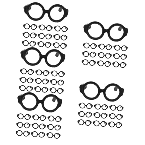 TOBBOMEY 100 Stück Puppenbrillen, Puppenbrillen, Dekorative Brillen, Dekorationen, Puppen Anziehbrillen, Mini Puppenbrillen, Puppen Anziehzubehör, Miniaturbrillen, Requisiten, Puppen TOBBOMEY 100 Stück Puppenbrillen, Puppenbrillen, Dekorative Brillen, Dekorationen, Puppen Anziehbrillen, Mini Puppenbrillen, Puppen Anziehzubehör, Miniaturbrillen, Requisiten, Puppen von TOBBOMEY