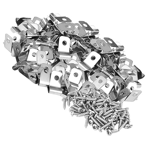 TOBBOMEY 100Stücke Aluminium Drahtzaun Clips für Viehpaneele Robuste Zaun Klemmen für Landwirtschaftliche Zäune Haustierkäfige TOBBOMEY 100Stücke Aluminium Drahtzaun Clips für Viehpaneele Robuste Zaun Klemmen für Landwirtschaftliche Zäune Haustierkäfige von TOBBOMEY