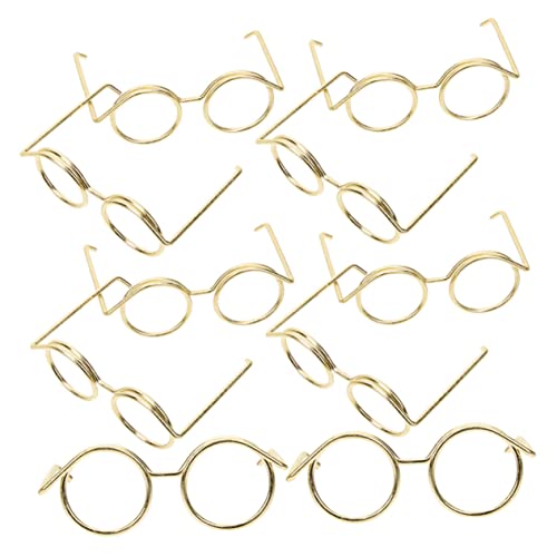 TOBBOMEY Puppen-ankleidebrillen-Set 10-teilig Miniatur-Brillen Aus Metall Ohne Linse Dekorative Requisiten Für Puppen Und Projekte TOBBOMEY Puppen-ankleidebrillen-Set 10-teilig Miniatur-Brillen Aus Metall Ohne Linse Dekorative Requisiten Für Puppen Und Projekte von TOBBOMEY