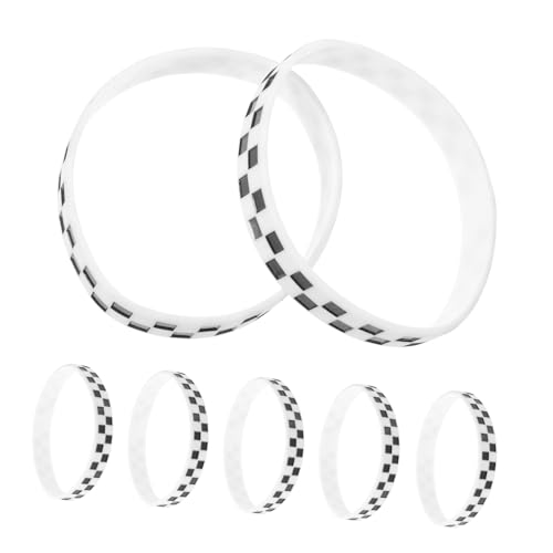 TOBBOMEY 12 Stück Teiliges Silikon Armband mit Kariertem Checkered Design Leichtes Tragbares Sportschmuckstück für Motorsport fans Party Eventzubehör Passend für Teamaktivitäten und TOBBOMEY 12 Stück Teiliges Silikon Armband mit Kariertem Checkered Design Leichtes Tragbares Sportschmuckstück für Motorsport fans Party Eventzubehör Passend für Teamaktivitäten und von TOBBOMEY