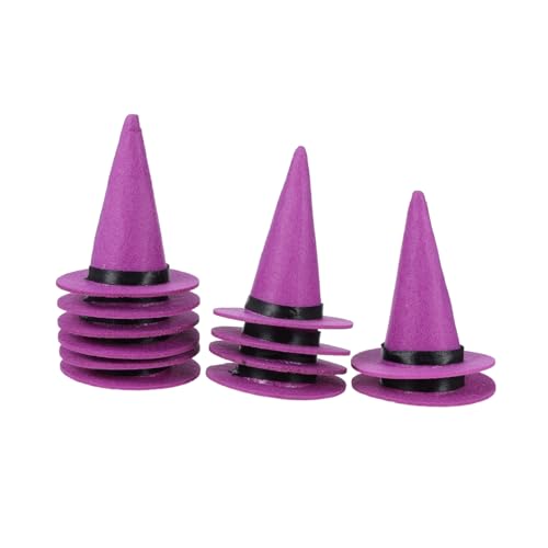 TOBBOMEY 12stücke Mini-hexenhüte Aus Filz Für Weinflaschen Und Mini-halloween-dekorationen Kleine Bastelzylinderhüte Flaschendeckel Für Partydekorationen Robuste TOBBOMEY 12stücke Mini-hexenhüte Aus Filz Für Weinflaschen Und Mini-halloween-dekorationen Kleine Bastelzylinderhüte Flaschendeckel Für Partydekorationen Robuste von TOBBOMEY