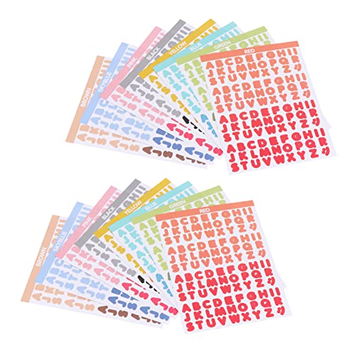 TOBBOMEY 16blätter Bunte Buchstaben Aufkleber Alphabet Sticker Für Scrapbooks Grußkarten Und Projekte Selbstklebend Einfach Anzuwenden Für Kreative Dekorationen TOBBOMEY 16blätter Bunte Buchstaben Aufkleber Alphabet Sticker Für Scrapbooks Grußkarten Und Projekte Selbstklebend Einfach Anzuwenden Für Kreative Dekorationen von TOBBOMEY
