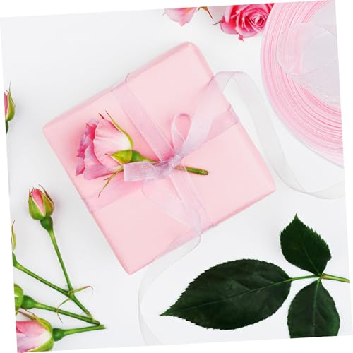 TOBBOMEY 2 Rollen Transparente Geschenkband für Blumenverpackung Partydekoration in Cremeweiß und Hellrosa Vielseitig Zuschneidbar und Romantisch Elegant TOBBOMEY 2 Rollen Transparente Geschenkband für Blumenverpackung Partydekoration in Cremeweiß und Hellrosa Vielseitig Zuschneidbar und Romantisch Elegant von TOBBOMEY