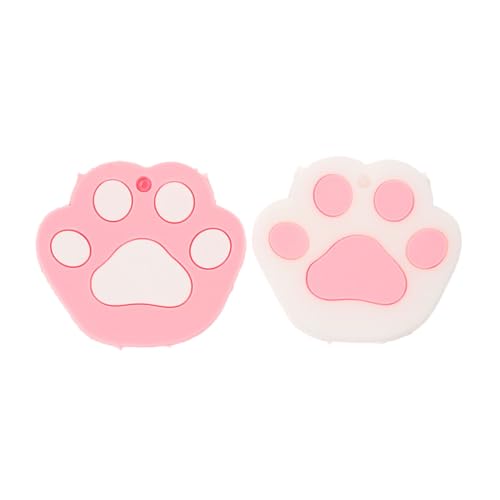TOBBOMEY 2 Stück Kawaii Katzenpfoten Schlüsselcover Silikon Schlüsselabdeckung Sanft Flexibel Schutz für Hausschlüssel als für Katzenliebhaber und Dekorativer Schlüsselanhänger von TOBBOMEY