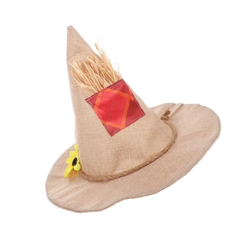 TOBBOMEY 2 Stücke Halloween Hexenhut mit Sonnenblumenmotiv Leichter Atmungsaktiver Vogelscheuchen-hut für Halloween Cosplay Erntedankfest Party Passend für Erwachsene TOBBOMEY 2 Stücke Halloween Hexenhut mit Sonnenblumenmotiv Leichter Atmungsaktiver Vogelscheuchen-hut für Halloween Cosplay Erntedankfest Party Passend für Erwachsene von TOBBOMEY