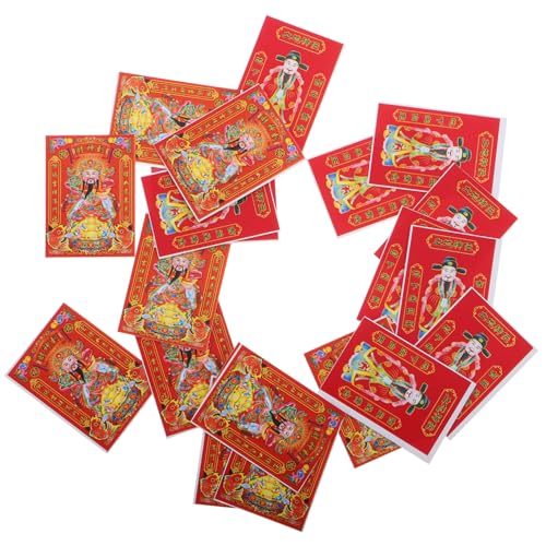 TOBBOMEY 20 Stück Mini Modell Des Gottes Des Reichtums, Chinesischer Tischkalender, Chinesischer Wandkalender, Dekorationen Für Das Chinesische Neujahr, Carlandar Tischkalender, TOBBOMEY 20 Stück Mini Modell Des Gottes Des Reichtums, Chinesischer Tischkalender, Chinesischer Wandkalender, Dekorationen Für Das Chinesische Neujahr, Carlandar Tischkalender, von TOBBOMEY