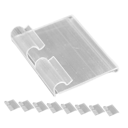 TOBBOMEY 20 Stück PVC Preisschilderhalter Transparent Regal Etikettenhalter Klar für Supermarkt Verkaufsfläche mit Hoher Transparenz und Kompaktem Design für Drahtregale und TOBBOMEY 20 Stück PVC Preisschilderhalter Transparent Regal Etikettenhalter Klar für Supermarkt Verkaufsfläche mit Hoher Transparenz und Kompaktem Design für Drahtregale und von TOBBOMEY