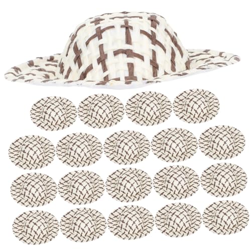 TOBBOMEY 20 Stück Teiliges Miniatur Strohhut Handgefertigte Gewebte Puppenhüte Kreative DIY Dekoration für Puppen Bastelprojekte und Kleine Geschenkideen Farblich Gemischt Dunkelbraun TOBBOMEY 20 Stück Teiliges Miniatur Strohhut Handgefertigte Gewebte Puppenhüte Kreative DIY Dekoration für Puppen Bastelprojekte und Kleine Geschenkideen Farblich Gemischt Dunkelbraun von TOBBOMEY