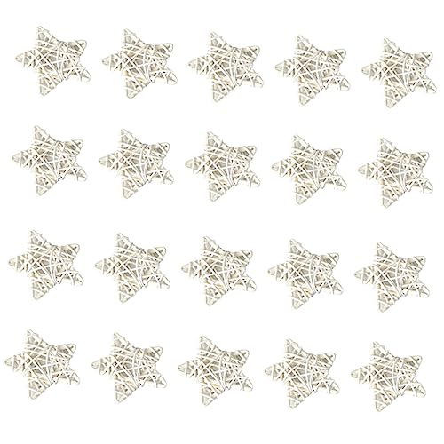 TOBBOMEY 20 Stück Teiliges Rattan Hängende Sterne Weiß Sternförmige Weidengeflecht Dekoration für Party Klassenzimmer Wohn und Küchentisch Deko Natürliches Rattan Ornament TOBBOMEY 20 Stück Teiliges Rattan Hängende Sterne Weiß Sternförmige Weidengeflecht Dekoration für Party Klassenzimmer Wohn und Küchentisch Deko Natürliches Rattan Ornament von TOBBOMEY