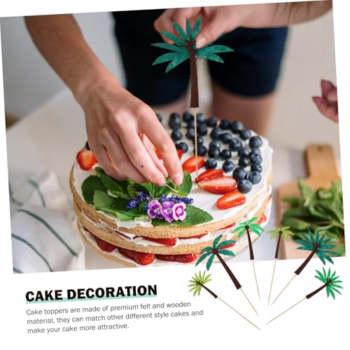 TOBBOMEY 24 Stück Teiliges Filz Cake Topper Hawaiianisches Palmen motiv Dekorative Tortendeko für Geburtstag Party und Festival Farbenfrohe Kuchenstecker für Kuchen Muffins und Desserts TOBBOMEY 24 Stück Teiliges Filz Cake Topper Hawaiianisches Palmen motiv Dekorative Tortendeko für Geburtstag Party und Festival Farbenfrohe Kuchenstecker für Kuchen Muffins und Desserts von TOBBOMEY