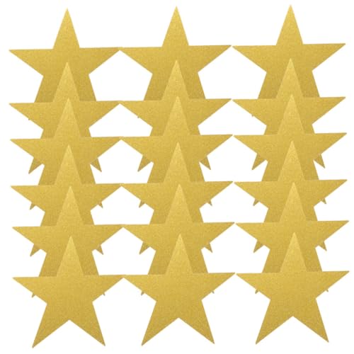 TOBBOMEY 24 Stück Teiliges Große Goldene Papiersterne Handgefertigt für Diy Bastelprojekte Kreative Wand und Klassenzimmerdekoration Inspirierende und Zeichensterne von TOBBOMEY