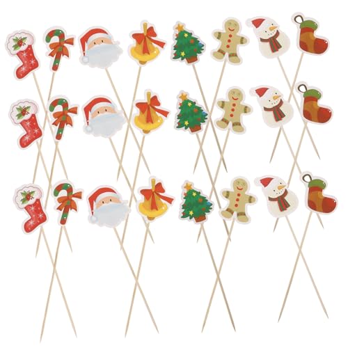 TOBBOMEY 24 Stück Weihnachtsgeschirr Cupcake Topper Kuchen Topper Dekorationen Hochzeit Party Dekorationen Kuchen Dekorationen TOBBOMEY 24 Stück Weihnachtsgeschirr Cupcake Topper Kuchen Topper Dekorationen Hochzeit Party Dekorationen Kuchen Dekorationen von TOBBOMEY