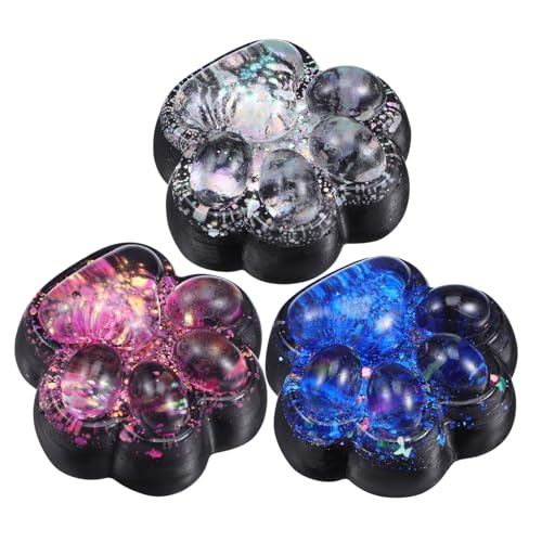 TOBBOMEY 3 . Katzenpfoten Squishy aus Weichem TPR Niedliche Tierpfoten Quetschspielzeug für Erwachsene Sensorisches Stressabbau-Fidget Toy als Party Mitgebsel und von TOBBOMEY