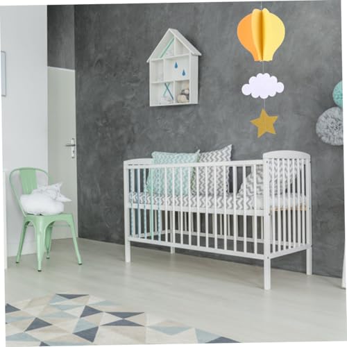 TOBBOMEY 3 Stück Teiliges Hot Air Balloon Hängedeko für Kinderzimmer Babyzimmer Party Bunte Wolken Heißluftballons Leichte Decken Wanddekoration für Shower und Festlichkeiten von TOBBOMEY
