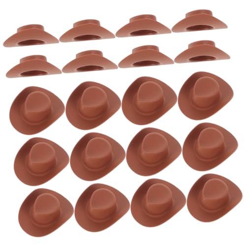 TOBBOMEY 30 Stück Teiliges Mini Cowboy Hüte aus Robustem Material Dekorative Leichte Puppenhüte für DIY Bastelprojekte Austauschbar und Geeignet für Puppenhaus und Partydekoration TOBBOMEY 30 Stück Teiliges Mini Cowboy Hüte aus Robustem Material Dekorative Leichte Puppenhüte für DIY Bastelprojekte Austauschbar und Geeignet für Puppenhaus und Partydekoration von TOBBOMEY
