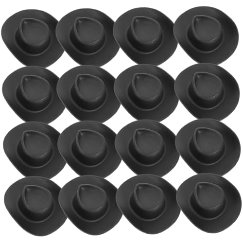TOBBOMEY 30 Stück Teiliges Miniatur Cowboy Hüte Schwarz Leichte Austauschbare Puppenhüte zum Basteln Stabile Dekorative Mini Hüte für Puppen und Kuchen Niedliche Accessoires für DIY TOBBOMEY 30 Stück Teiliges Miniatur Cowboy Hüte Schwarz Leichte Austauschbare Puppenhüte zum Basteln Stabile Dekorative Mini Hüte für Puppen und Kuchen Niedliche Accessoires für DIY von TOBBOMEY