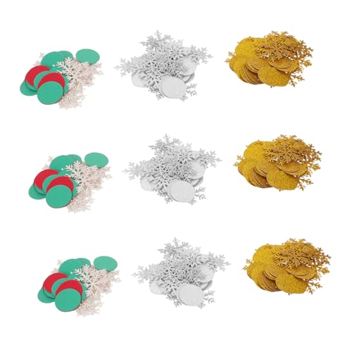 TOBBOMEY 300 Stück Weihnachts Schneeflocken Konfetti Runde Glitzernde Papierstreusel in Rot Grün Gold und Silber Funkelnde Tischdeko für Festliche Partys und Winter Feierlichkeiten TOBBOMEY 300 Stück Weihnachts Schneeflocken Konfetti Runde Glitzernde Papierstreusel in Rot Grün Gold und Silber Funkelnde Tischdeko für Festliche Partys und Winter Feierlichkeiten von TOBBOMEY