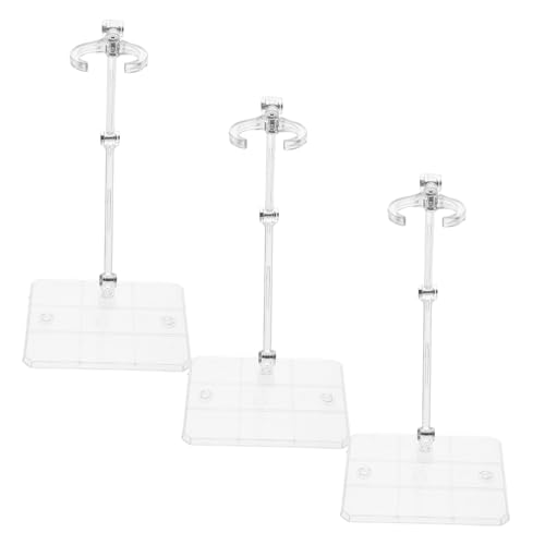 TOBBOMEY 3stücke Transparente Acryl Puppenständer Verstellbare Figurenhalter Mit Stabiler Basis Für Sammlungen Und Ausstellungen Für Puppen Und Miniaturmodelle Organisierte TOBBOMEY 3stücke Transparente Acryl Puppenständer Verstellbare Figurenhalter Mit Stabiler Basis Für Sammlungen Und Ausstellungen Für Puppen Und Miniaturmodelle Organisierte von TOBBOMEY