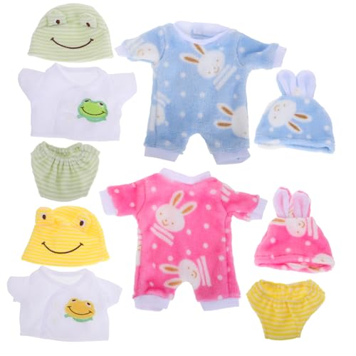 TOBBOMEY 4 Sets Puppen Onesie, Reborn Babykleidung, Babyspielzeug, Kleidung, Outfits Für Babypuppen, Reborn Babypuppen, Mädchen, Amerikanische Puppen, Realistische Babypuppen, Hunde /Affen TOBBOMEY 4 Sets Puppen Onesie, Reborn Babykleidung, Babyspielzeug, Kleidung, Outfits Für Babypuppen, Reborn Babypuppen, Mädchen, Amerikanische Puppen, Realistische Babypuppen, Hunde /Affen von TOBBOMEY