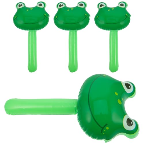 TOBBOMEY Kinderfreundlicher Aufblasbarer Hammer 4er-Pack Frosch-Sound-schlägel Für Geburtstagsparty-Spiele Spielzeit Überall von TOBBOMEY