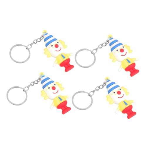 TOBBOMEY 4 Stück Clown Puppen Schlüsselanhänger, Clown Schlüsselanhänger, Rucksack Schlüsselanhänger, Ästhetischer Schlüsselbund, Einzigartige Schlüsselanhänger, Schlüsselbund Dekoration, TOBBOMEY 4 Stück Clown Puppen Schlüsselanhänger, Clown Schlüsselanhänger, Rucksack Schlüsselanhänger, Ästhetischer Schlüsselbund, Einzigartige Schlüsselanhänger, Schlüsselbund Dekoration, von TOBBOMEY
