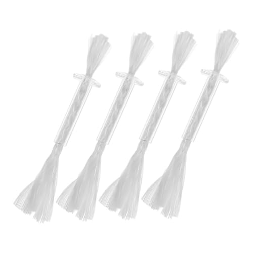 TOBBOMEY 4 Stück Fiberglas Dochte mit Röhrenhalter Langlebige Öllampendochte für Petroleumlaternen Geeignet für Tempelbeleuchtung Hot Pot Kochen und Hochzeitsdekoration von TOBBOMEY