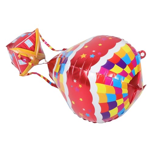 TOBBOMEY Heißluftballon-dekorationsset Aus Aluminiumfolie 4-teilig 3d-ballons Für Geburtstagsfeiern Aufblasbare Party-dekorationen Aluminiumfolie von TOBBOMEY