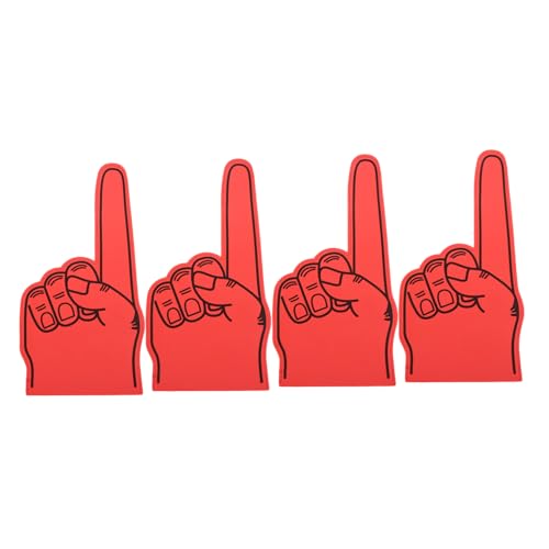 TOBBOMEY 4 Stück Leichte Eva Hand Finger für Sportevents Partys und Schulveranstaltungen Cheerleading Accessoires für Fans und Feierlichkeiten TOBBOMEY 4 Stück Leichte Eva Hand Finger für Sportevents Partys und Schulveranstaltungen Cheerleading Accessoires für Fans und Feierlichkeiten von TOBBOMEY