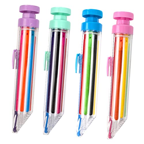 TOBBOMEY 4 Stück Mehrfarbige Buntstifte, Bezaubernder Drehstift, Tragbarer Drehstift, Ergonomischer Schreibstift, Tragbarer Drehstift, Interessanter Druckstift, Wohnaccessoires, TOBBOMEY 4 Stück Mehrfarbige Buntstifte, Bezaubernder Drehstift, Tragbarer Drehstift, Ergonomischer Schreibstift, Tragbarer Drehstift, Interessanter Druckstift, Wohnaccessoires, von TOBBOMEY