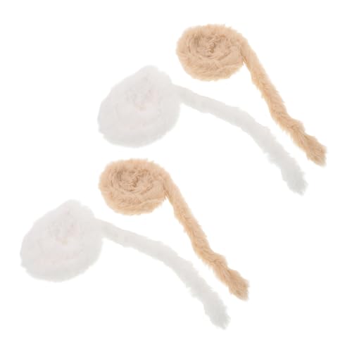 TOBBOMEY 4 Stück Plüsch Drehstäbe, Dicke Pfeifenreiniger, Kleine Rote Pompons Zum Basteln, Pfeifenreiniger Für Halloween, Orange Pfeifenreiniger, Basteln, Grüne Pfeifenreiniger, Glitzernde von TOBBOMEY