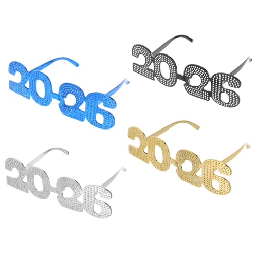 TOBBOMEY 4stücke Zahlenbrillen Partyaccessoires Für Silvester Fotoautomaten-requisiten Leichte Brille Mit Glitzer-design Für Feiern TOBBOMEY 4stücke Zahlenbrillen Partyaccessoires Für Silvester Fotoautomaten-requisiten Leichte Brille Mit Glitzer-design Für Feiern von TOBBOMEY