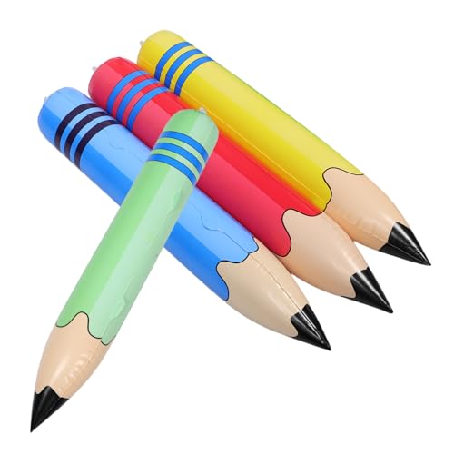 TOBBOMEY 4 Stück Teiliges Aufblasbare aus PVC Bunte Riesenstifte als Lustige Partydeko für Schulanfang Abschlussfeier Klassenzimmer Requisiten Thematische Schreibwaren Spielzeuge TOBBOMEY 4 Stück Teiliges Aufblasbare aus PVC Bunte Riesenstifte als Lustige Partydeko für Schulanfang Abschlussfeier Klassenzimmer Requisiten Thematische Schreibwaren Spielzeuge von TOBBOMEY