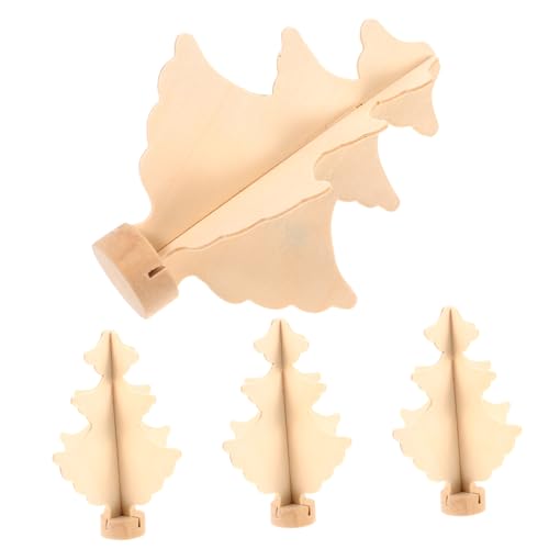 TOBBOMEY 4 Stück Teiliges Kleine Unbehandelte Holz Weihnachtsbaum Modelle für DIY Bastelprojekte Glatte Oberfläche als Weihnachtsdeko und Malspielzeug TOBBOMEY 4 Stück Teiliges Kleine Unbehandelte Holz Weihnachtsbaum Modelle für DIY Bastelprojekte Glatte Oberfläche als Weihnachtsdeko und Malspielzeug von TOBBOMEY