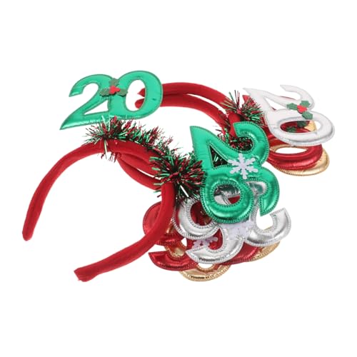 TOBBOMEY 4 Stück Teiliges Silvester Stirnband Bunte Glitzer Party Kopfschmuck für Neujahrsfeier Bequemes Leichtes Material Geeignet für Familien Firmenfeste Festliche Kopfbedeckung TOBBOMEY 4 Stück Teiliges Silvester Stirnband Bunte Glitzer Party Kopfschmuck für Neujahrsfeier Bequemes Leichtes Material Geeignet für Familien Firmenfeste Festliche Kopfbedeckung von TOBBOMEY