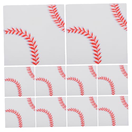 TOBBOMEY 40 Stück Baseball Servietten, Papierservietten, Baseball Gemusterte Sportparty Servietten, Bunte Druckservietten, Dinner Servietten, Papier Baseball Cocktail Servietten, von TOBBOMEY