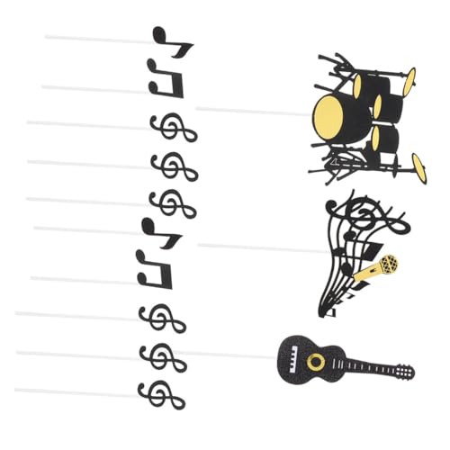 TOBBOMEY 40 Stück Torteneinlage Musiknoten Elementar Tortenaufsatz Happy Birthday Musiknotenband Gitarren Kuchenaufsätze Gitarren Cupcake Aufsätze Musiksymbole Tortendekoration Noten TOBBOMEY 40 Stück Torteneinlage Musiknoten Elementar Tortenaufsatz Happy Birthday Musiknotenband Gitarren Kuchenaufsätze Gitarren Cupcake Aufsätze Musiksymbole Tortendekoration Noten von TOBBOMEY