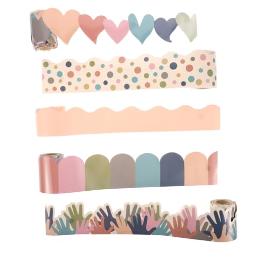 TOBBOMEY 5 Rollen Selbstklebende Wasserdichte Bulletin Board Border Aufkleber Je Langlebige Klassenzimmer Dekoration für Pinnwände und Tafeln Einfache Anwendung und Entfernung TOBBOMEY 5 Rollen Selbstklebende Wasserdichte Bulletin Board Border Aufkleber Je Langlebige Klassenzimmer Dekoration für Pinnwände und Tafeln Einfache Anwendung und Entfernung von TOBBOMEY