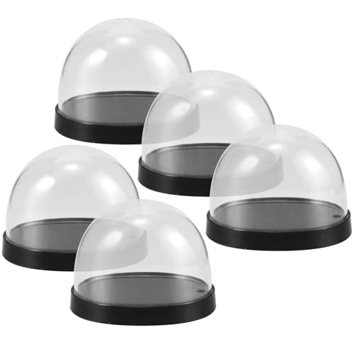 TOBBOMEY Vielseitige Cloche-kuppeln Aus Kunststoff 5 Sätze Dekorativer Kuppeln Zur Blumenpräsentation Mini-cloche-tablett-basis TOBBOMEY Vielseitige Cloche-kuppeln Aus Kunststoff 5 Sätze Dekorativer Kuppeln Zur Blumenpräsentation Mini-cloche-tablett-basis von TOBBOMEY