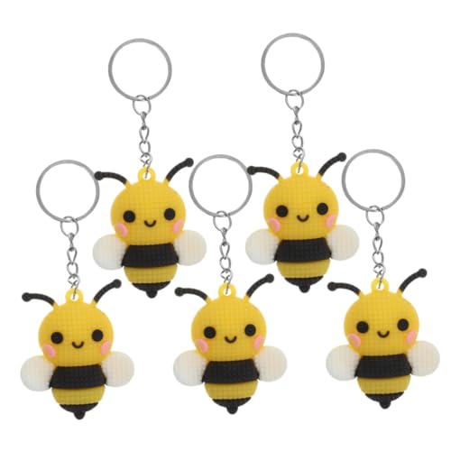 TOBBOMEY 5 Stück Kleine Bienenanhänger, Schlüsseldekoration, Biene, Schlüsselanhänger, , Cartoon Biene, Schlüsselanhänger, Rucksack Anhänger, Rucksack Schlüsselanhänger, Cartoon Bienen TOBBOMEY 5 Stück Kleine Bienenanhänger, Schlüsseldekoration, Biene, Schlüsselanhänger, , Cartoon Biene, Schlüsselanhänger, Rucksack Anhänger, Rucksack Schlüsselanhänger, Cartoon Bienen von TOBBOMEY
