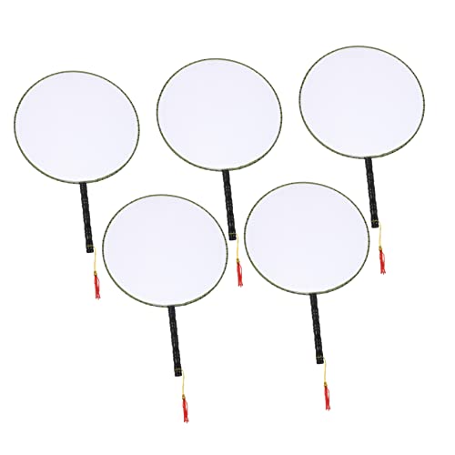 TOBBOMEY 5 Stück Teiliges Diy Zeichenfächer Leere Fächer zum Malen für Kreative Bastelideen und Kunstprojekte für Freunde TOBBOMEY 5 Stück Teiliges Diy Zeichenfächer Leere Fächer zum Malen für Kreative Bastelideen und Kunstprojekte für Freunde von TOBBOMEY