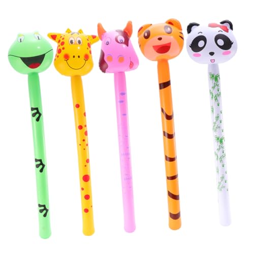 TOBBOMEY 5 Stück Teiliges PVC Aufblasbares Tier spielzeugset für Bunte Lange Stäbe Sichere Langlebige Freizeitspielzeuge Einfach Aufzublasen für Indoor Outdoor spaß TOBBOMEY 5 Stück Teiliges PVC Aufblasbares Tier spielzeugset für Bunte Lange Stäbe Sichere Langlebige Freizeitspielzeuge Einfach Aufzublasen für Indoor Outdoor spaß von TOBBOMEY
