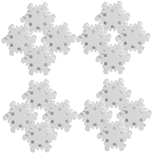 TOBBOMEY 50 Stück Teiliges Schneeflocken Holzperlen mit Vielseitige DIY Schmuckzubehör für Handgemachte Armbänder Weihnachtsdeko und Kreative Bastelprojekte TOBBOMEY 50 Stück Teiliges Schneeflocken Holzperlen mit Vielseitige DIY Schmuckzubehör für Handgemachte Armbänder Weihnachtsdeko und Kreative Bastelprojekte von TOBBOMEY