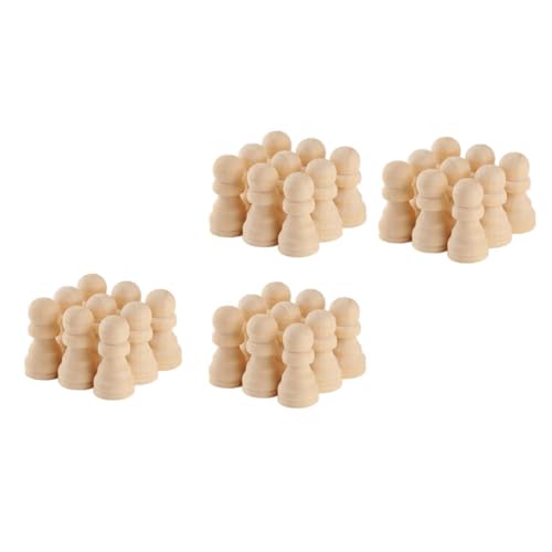 TOBBOMEY 50stücke Unbemalte Schachfiguren Aus Holz DIY-malerei Basteln Malspielzeug Schachspielzubehör Für Schreibtischdekoration Und Kindergeschenk TOBBOMEY 50stücke Unbemalte Schachfiguren Aus Holz DIY-malerei Basteln Malspielzeug Schachspielzubehör Für Schreibtischdekoration Und Kindergeschenk von TOBBOMEY