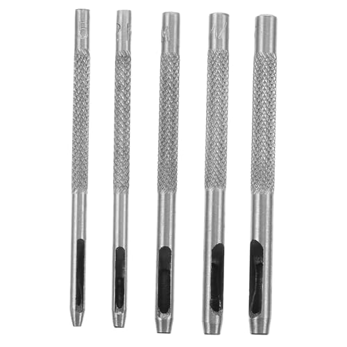 TOBBOMEY 5Stücke Teiliges Locher Set für Präzise Lochschneider Hochwertigem für DIY Projekte und Lederarbeiten von TOBBOMEY