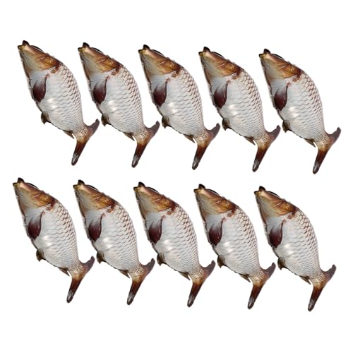 TOBBOMEY 6 Stück Aluminiumfolie Luftballons in Fischform Wiederverwendbare Karpfen Ballons für Einzigartige Partydeko für Fisch motto Geburtstage Hochzeiten und Feierlichkeiten von TOBBOMEY