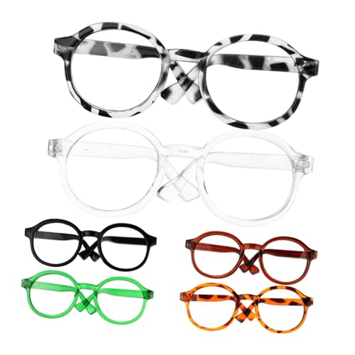 TOBBOMEY 6 Stück Mini Doll Eyeglasses Teiliges Puppenzubehör für Kreative Rollenspiele Transparente Farbige Brillen für Puppen DIY Miniaturaccessoires für Mehr Stil und Freude TOBBOMEY 6 Stück Mini Doll Eyeglasses Teiliges Puppenzubehör für Kreative Rollenspiele Transparente Farbige Brillen für Puppen DIY Miniaturaccessoires für Mehr Stil und Freude von TOBBOMEY